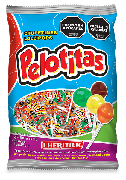 Chupetin Pelotitas Multifrutal Lheritier