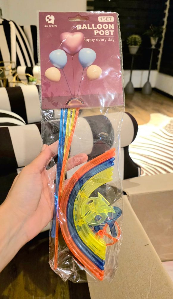 Soporte para Globos con Luz y Base Arcoiris