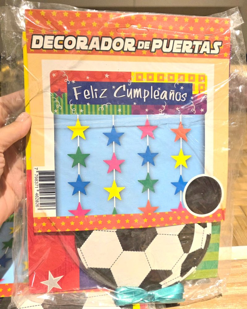 Deco Puerta Feliz Cumpleaños Futbol