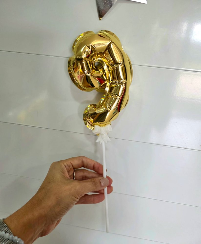 Globo Mylar Autoinflable 6" del 0 al 9
