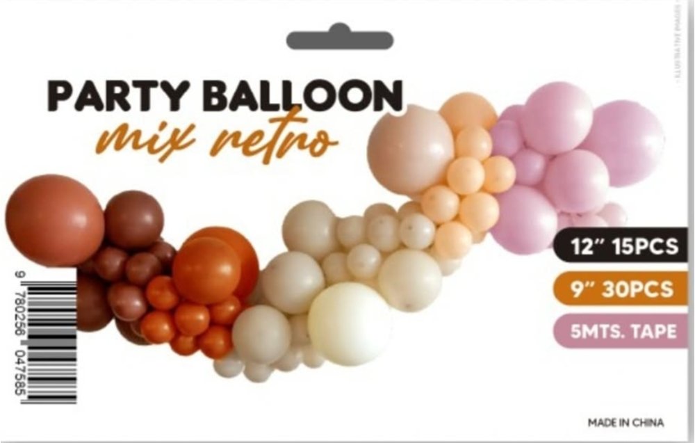Guirnalda de Globos Mix Retro