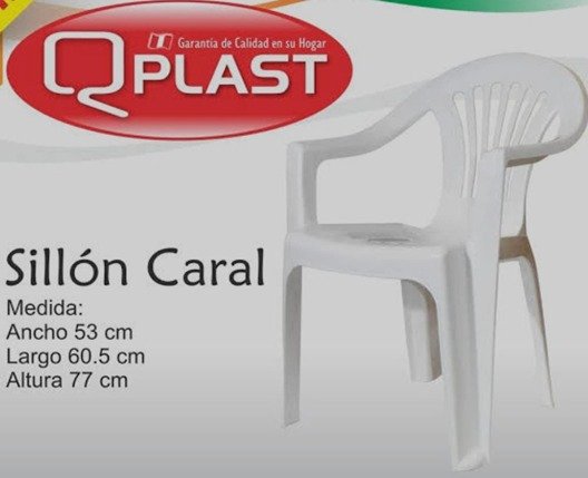 SILLON CARAL C/BRAZO QPLAST