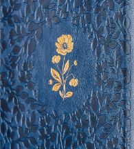 Biblia ACF Anote Capa Azul Flor