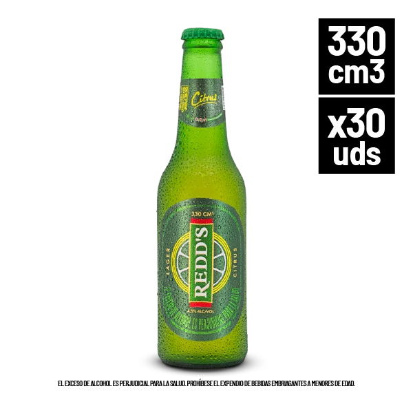 Cerveza Redd's Retornable 330cm3 x30 uds