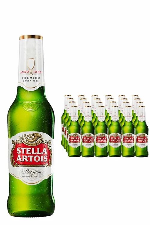 Cerveza Stella Artois No Retornable 300cm3 x 24 uds