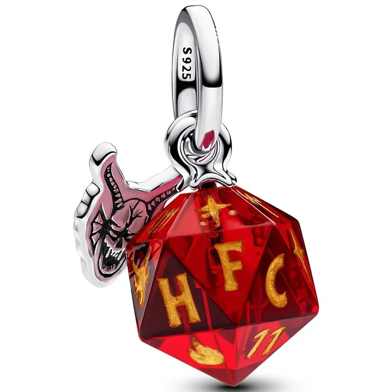 CHARM DE DADO DE CALABOZOS Y DRAGONES STRANGER THINGS