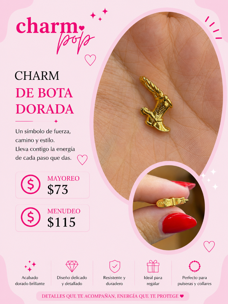 CHARM BOTA DORADA DE TOY STORY