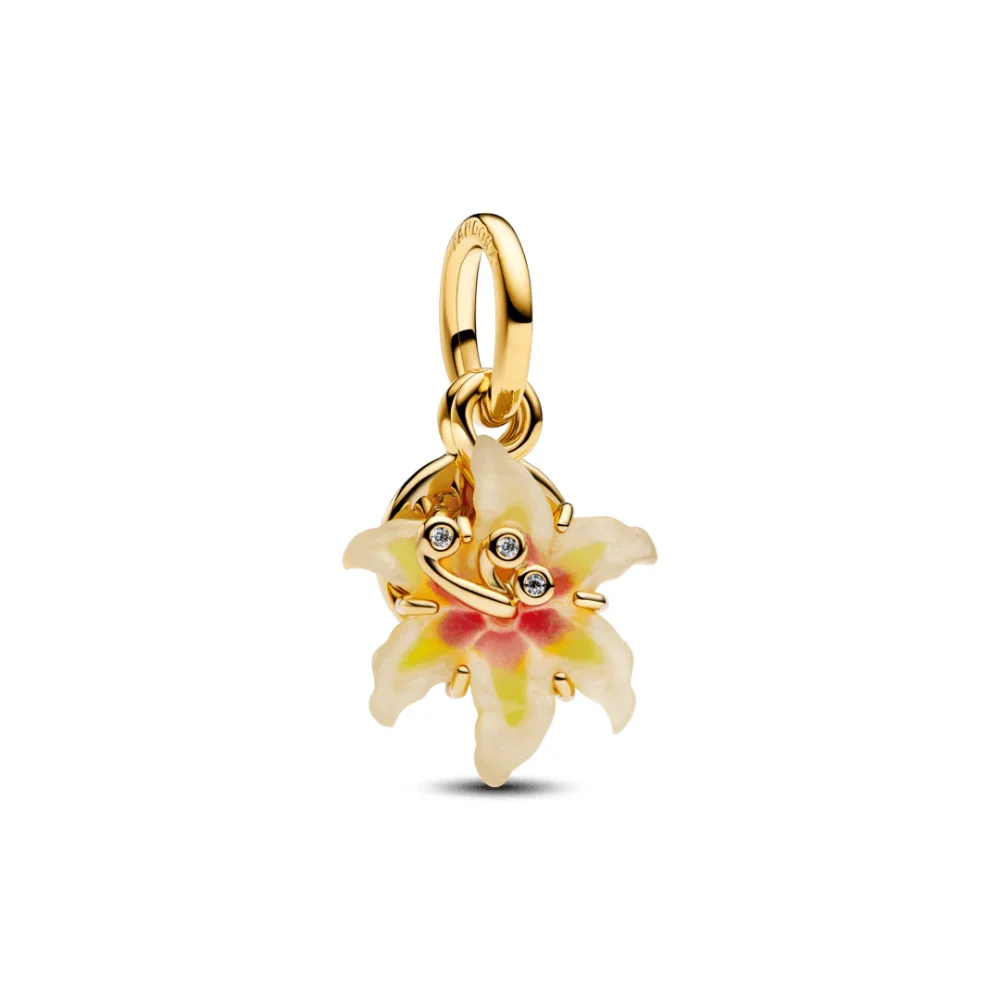 CHARM DE FLOR DE RAPUNZEL DORADA