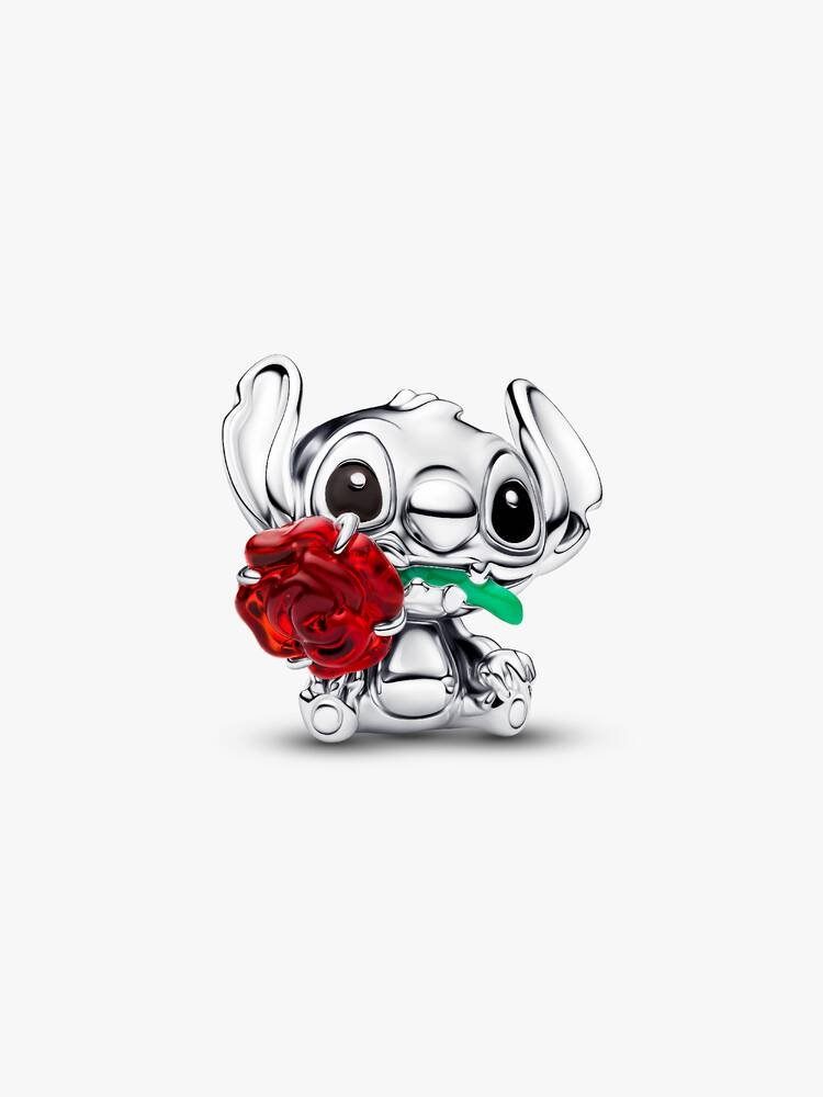 CHARM DE STITCH CON ROSA