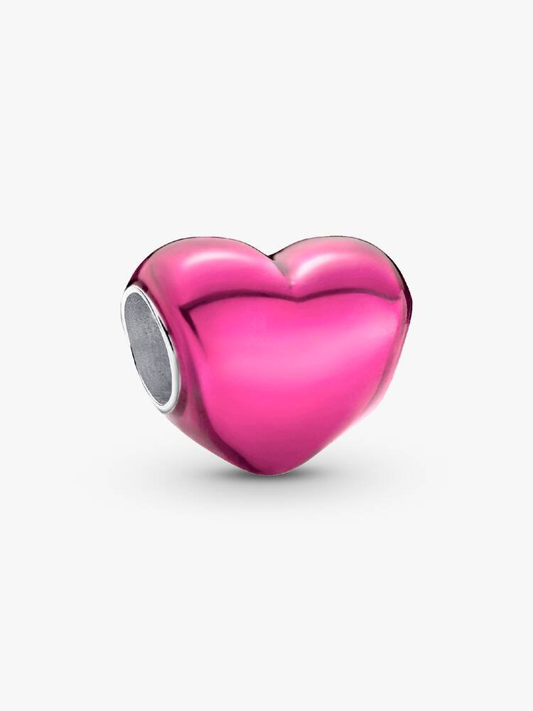CHARM CORAZON ROSA METALICO