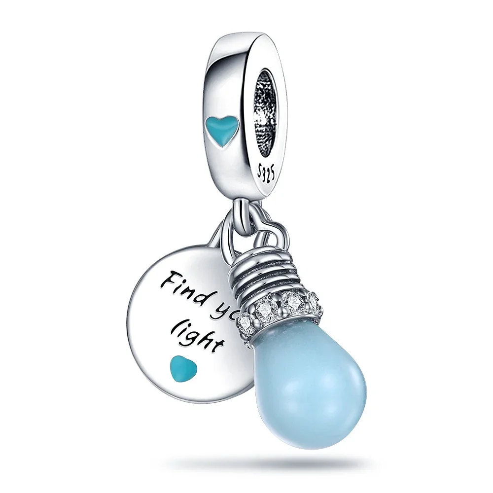CHARM DE BOMBILLA AZUL