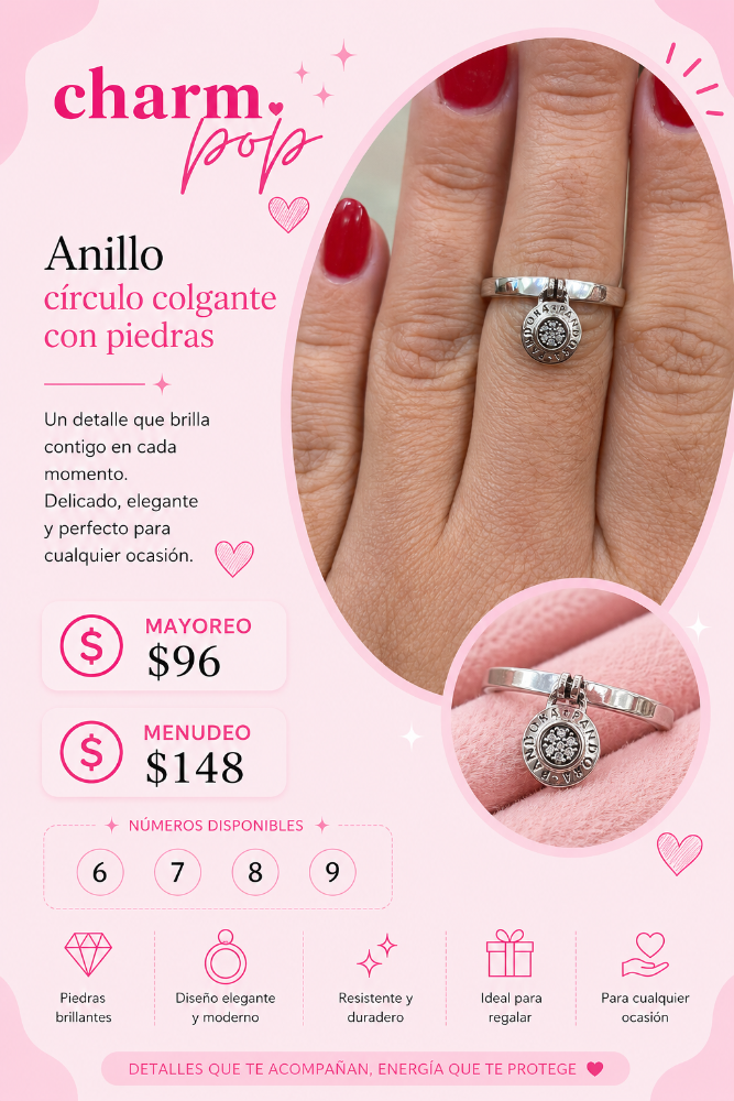 ANILLO CON MEDALLA PAN COLGANTE ABCC96