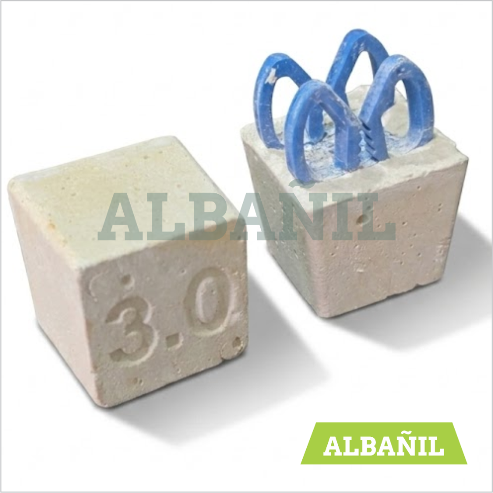 Dado de concreto de 3.00 cm