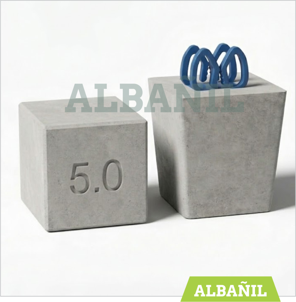 Dado de concreto de 5.00 cm