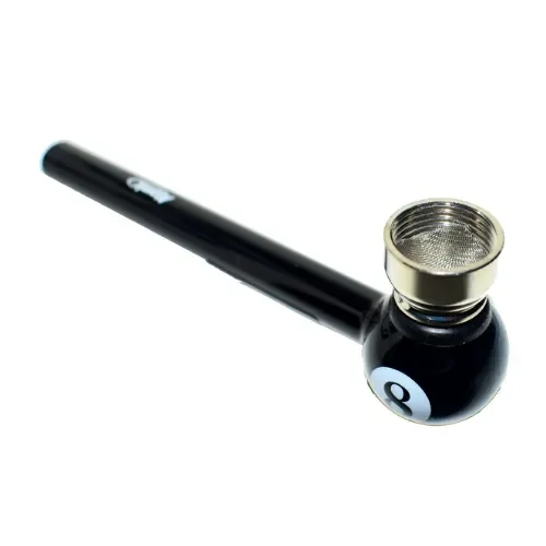 PIPA NEGRA BOLA 8 VIDRIO