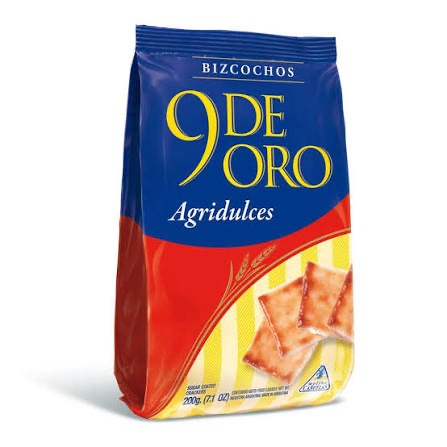 9 de Oro bizcochos agridulce x200 g
