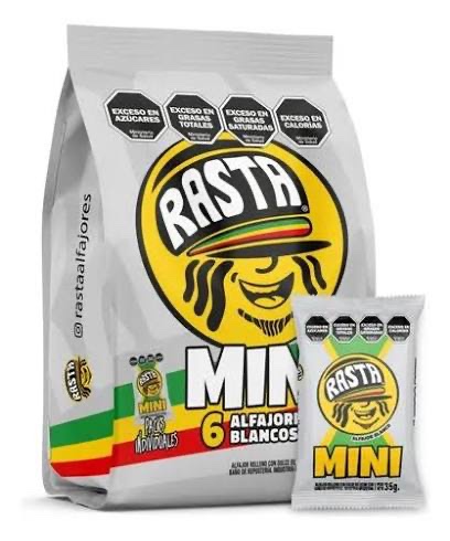 alfajor mini rasta blanco (TRAE 6 MINI ALFAJORES)