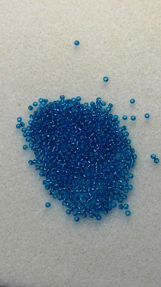 Mostacilla Checa # 10 Azul cristal