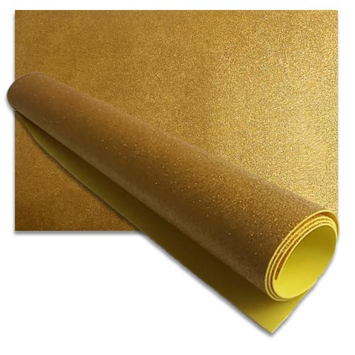 FOAMY ESCARCHA50X70CM DORAD LAMINA G