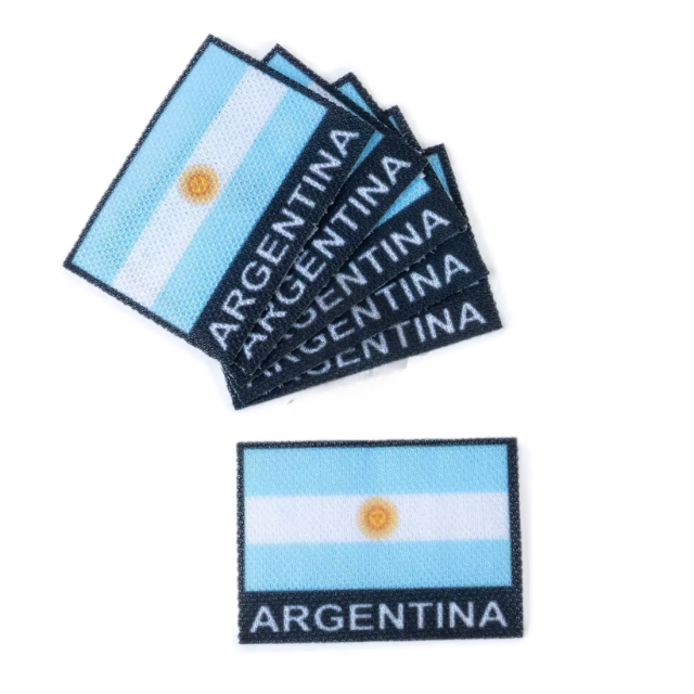 APLIQUES BANDERA ARGENTINA X UNIDAD