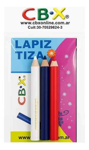 LAPIZ TIZA X 3 UNIDADES