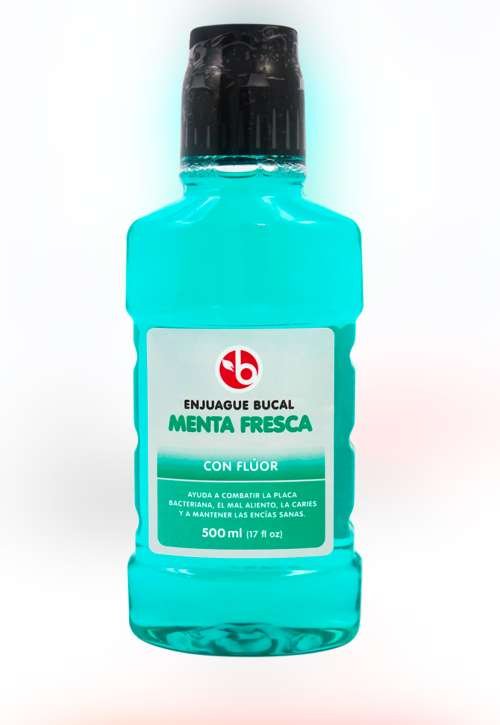 BRAVO ENJUAGUE BUCAL MENTA FLUOR 500MI