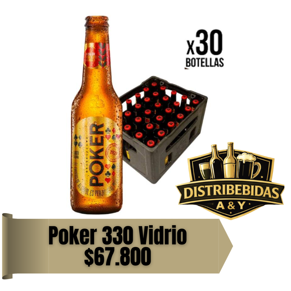 Poker 330 vidrio x30