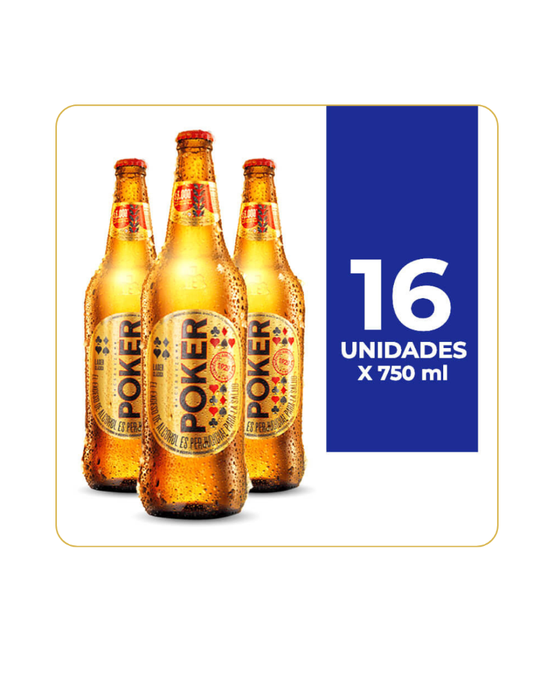 Poker vidrio 750 x 16