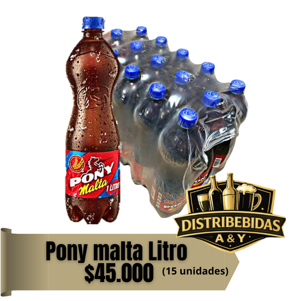 Pony litro x15 tapa Azul