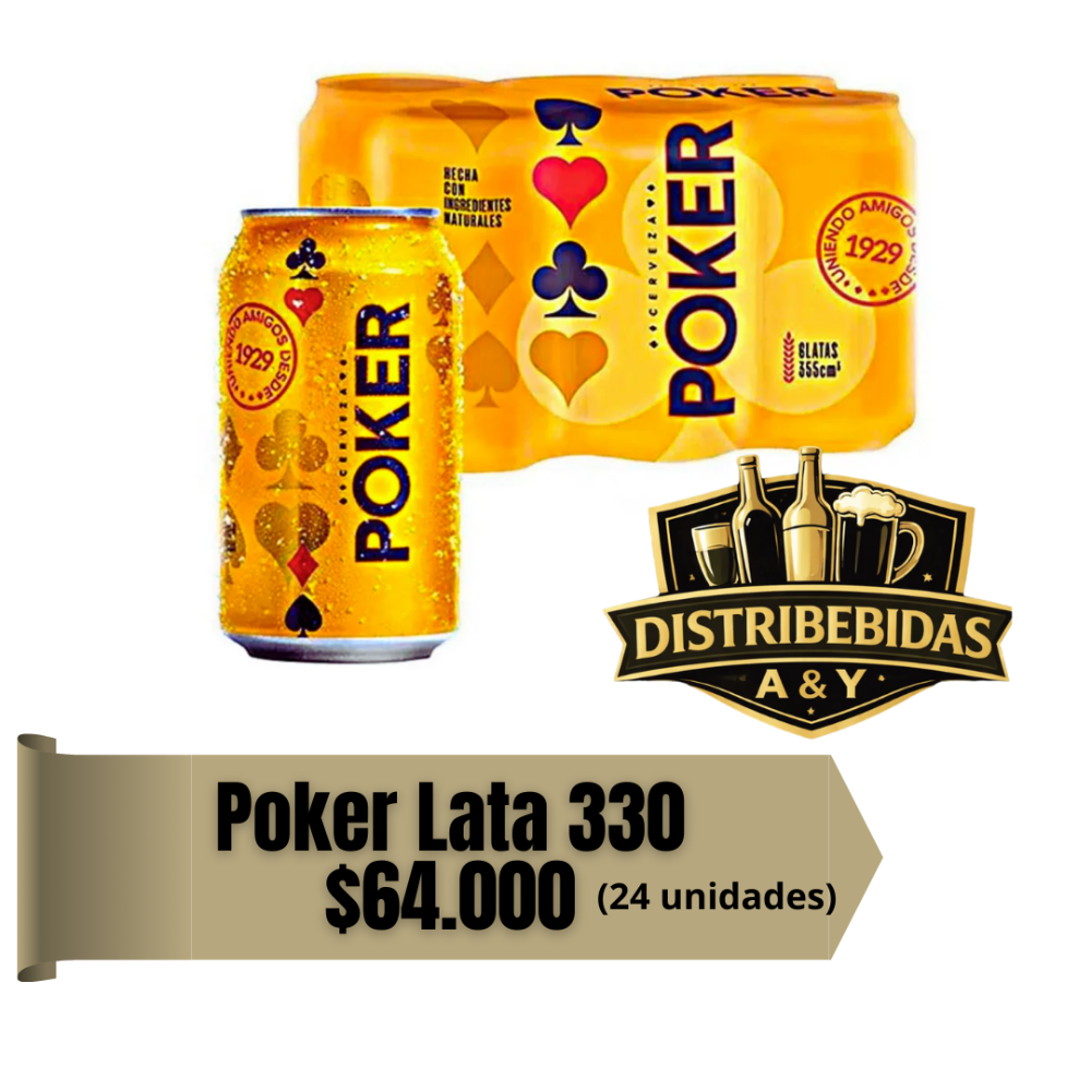 Poker lata 330 x24