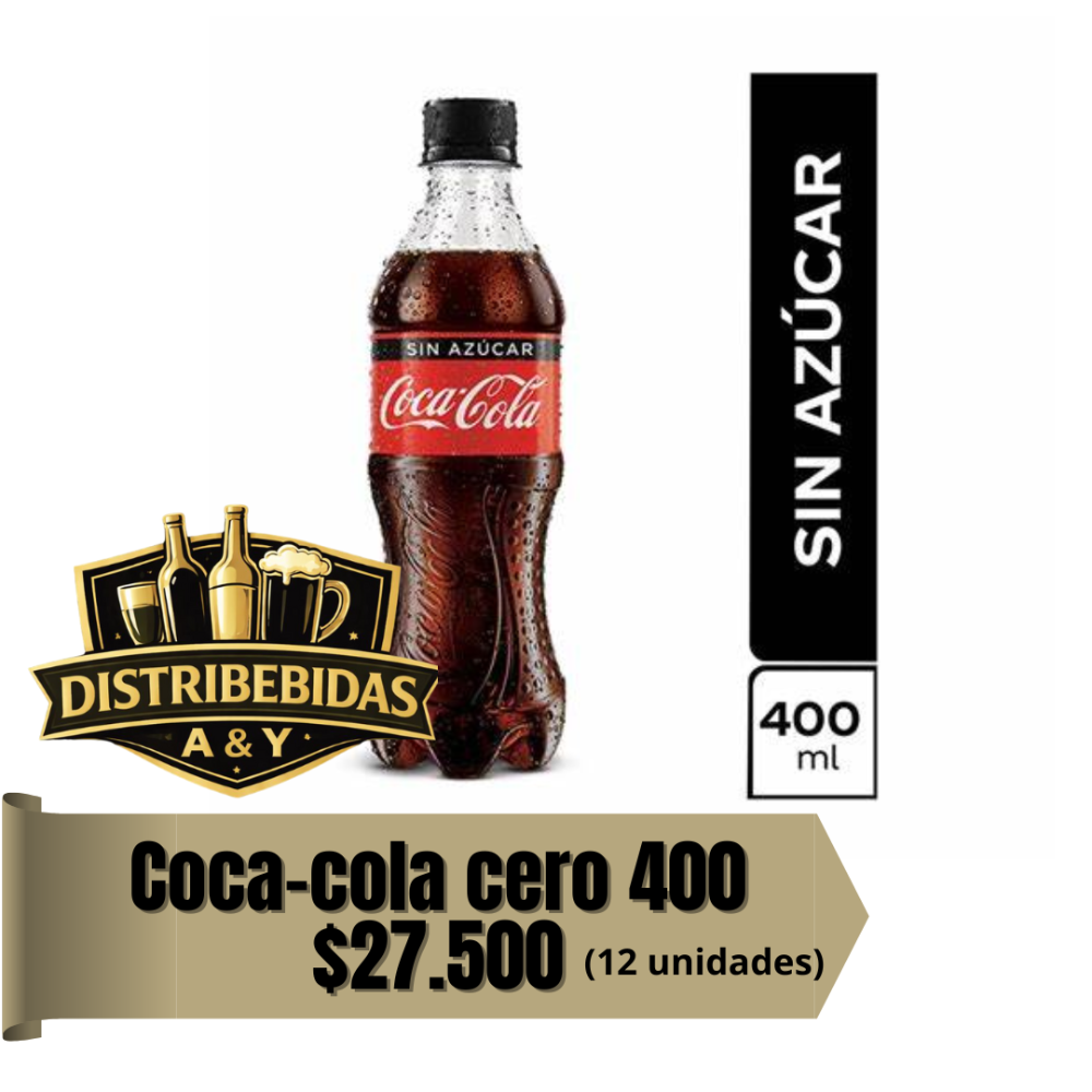 Coca cola cero 400 x12