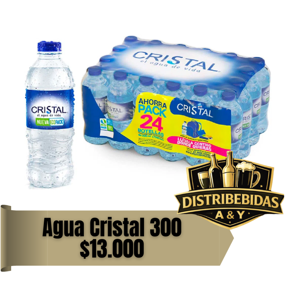 Agua cristal 300 x24