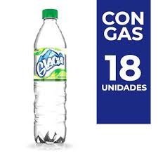 Agua con gas Glacial x18