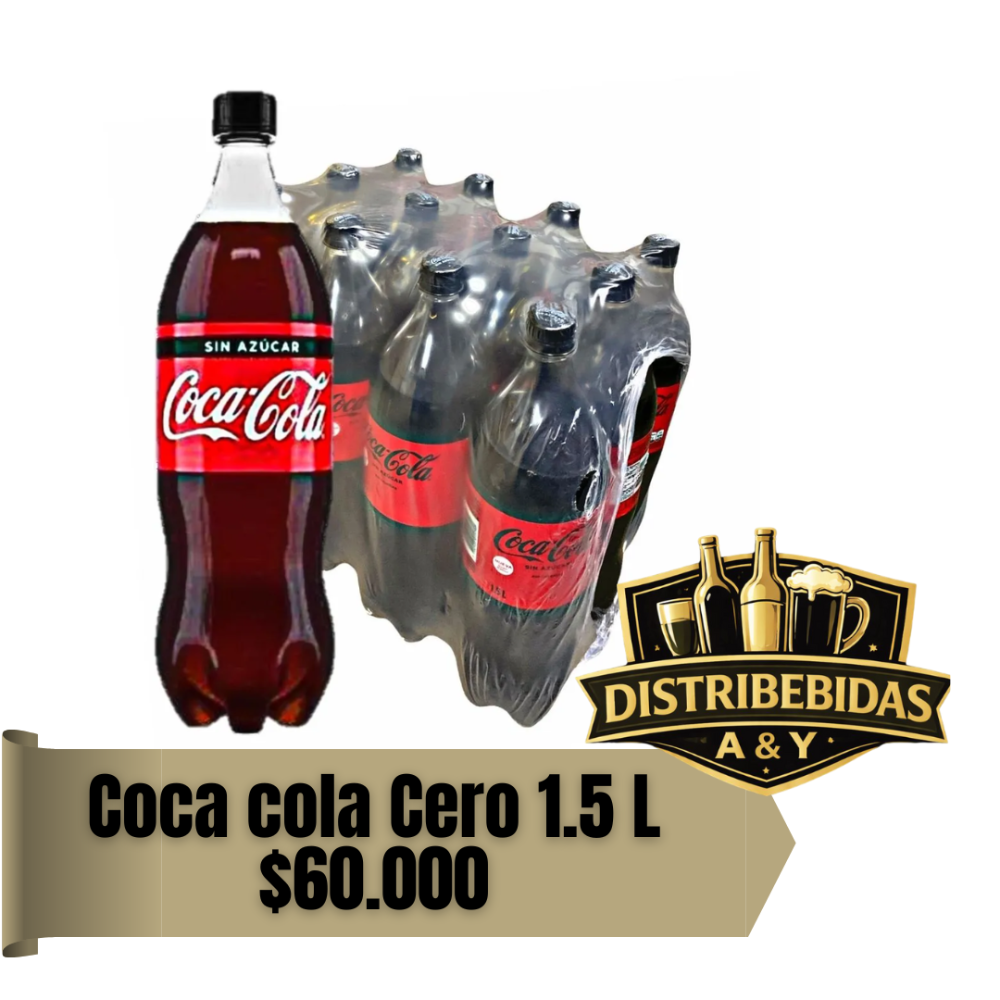 Coca cola cero 1.5 L x12