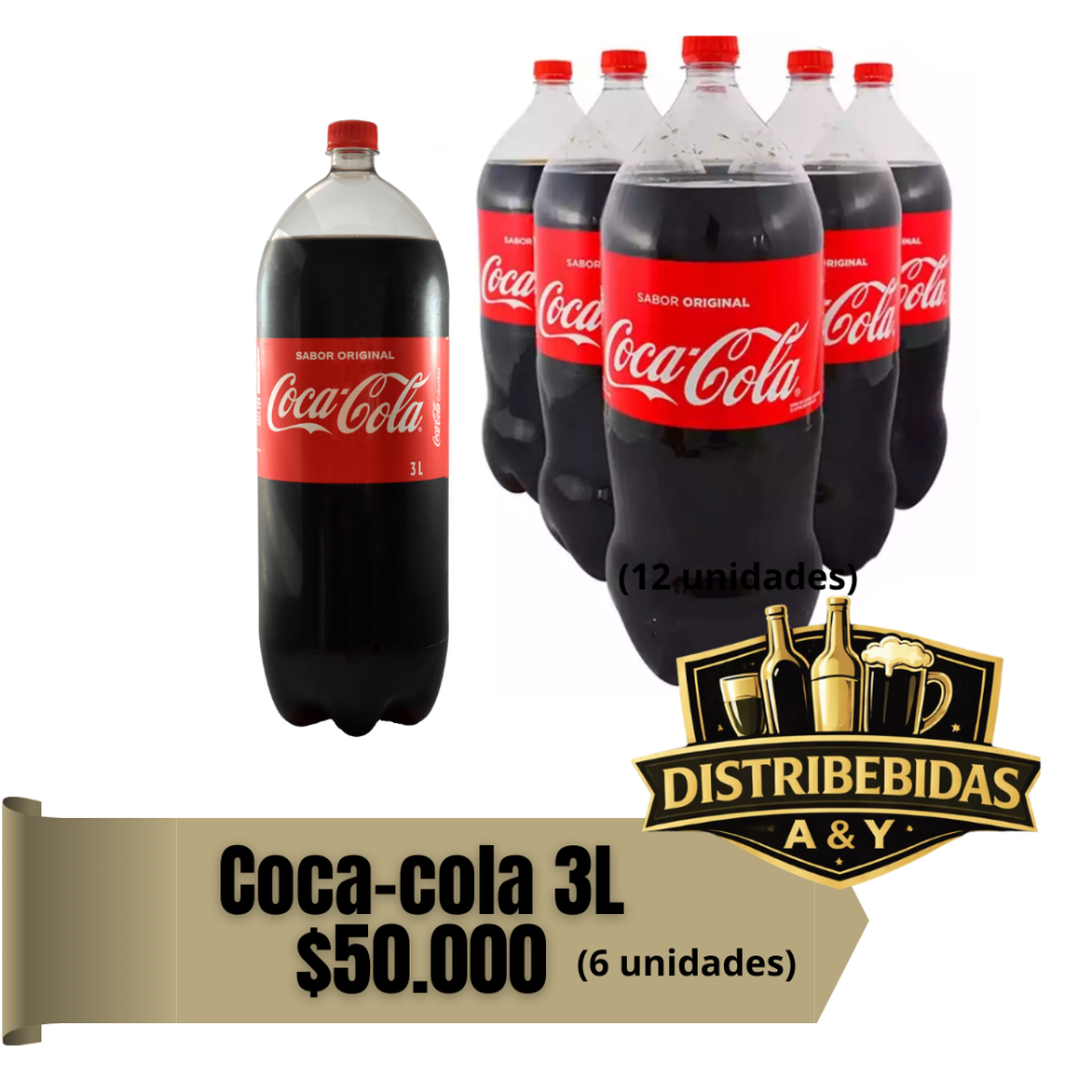 Coca cola 3 L x6