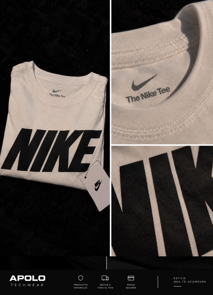 CAMISA NIKE BLANCA  ALGODON TALLA L