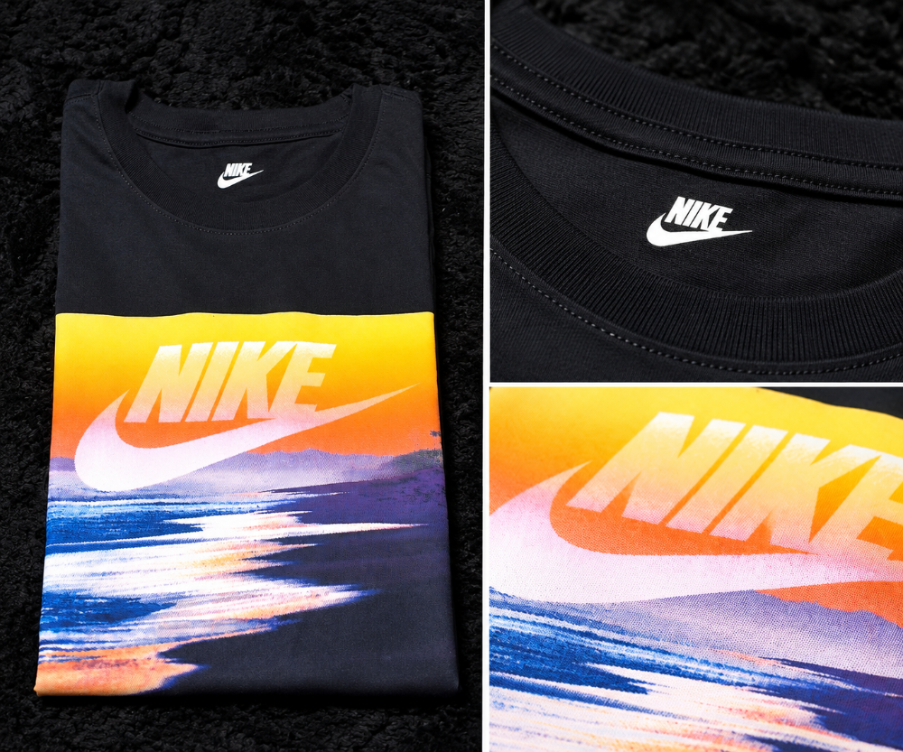 CAMISA NIKE  TALLA M NEGRA SOL