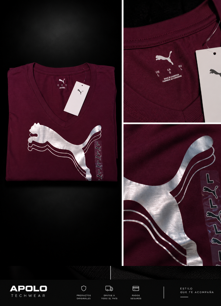 CAMISA PUMA DAMA TALLA L MORADA
