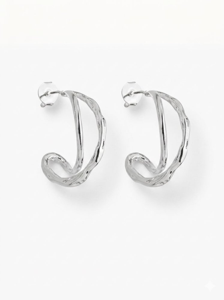 Brinco argola dupla fio