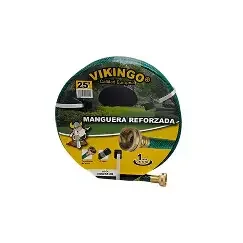 MANGUERA JARDIN 25 PIE REFORZADA VIKI