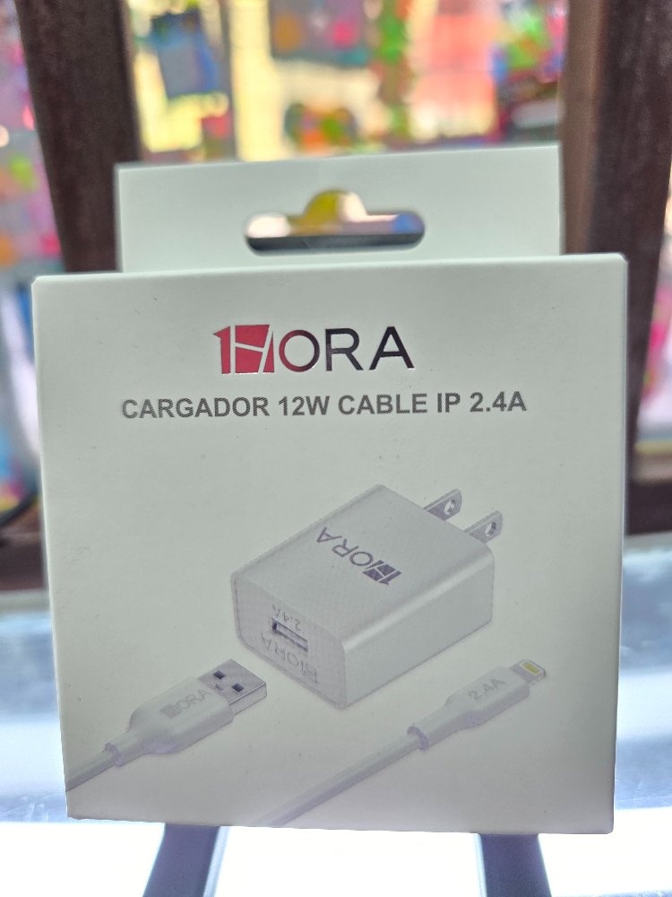 CARGADOR 12W IPHONE        GAR143 1 HORA