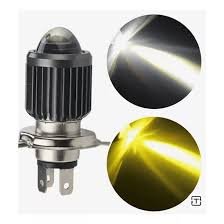 BUJIA LUPA H4 LED 2 CONT-AMAR/BLANC.
