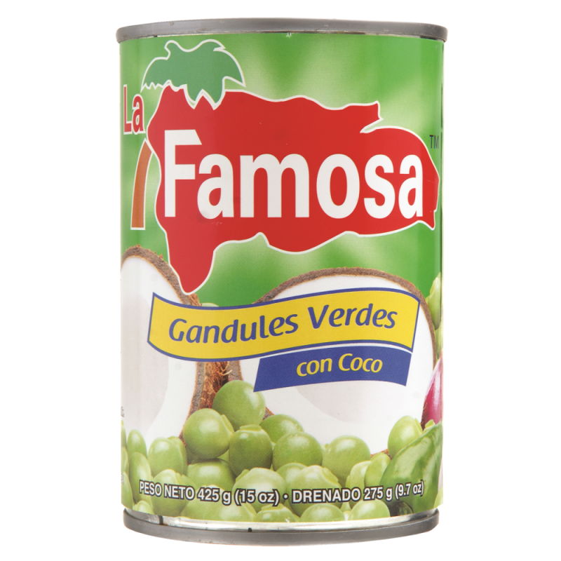 Guandules con Coco 15 Oz La Famosa