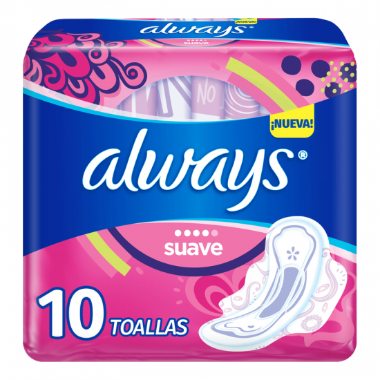 Toallas Always Abundante 10 un