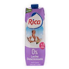 Leche Descremada Rica 0% Litro