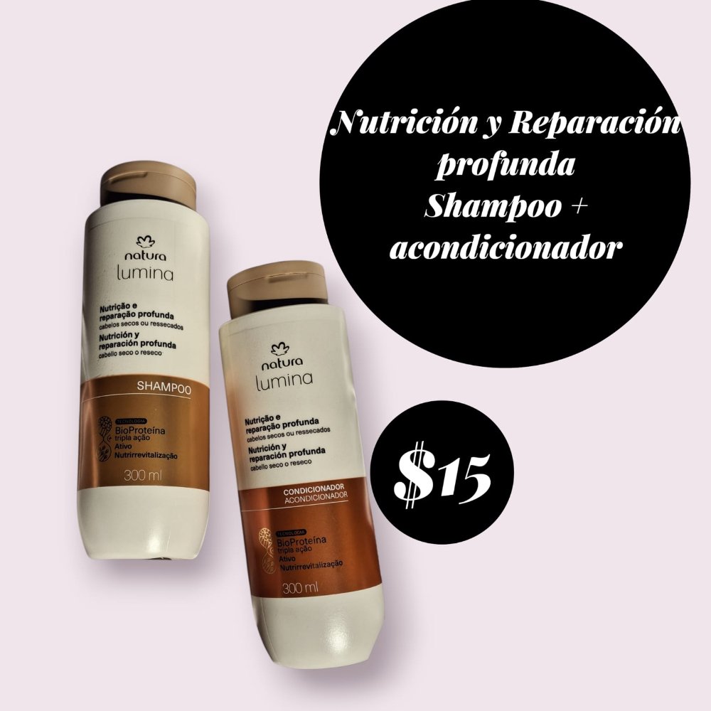 Shampoo y acondicionador natural