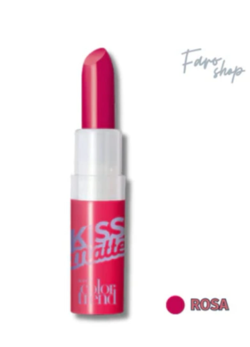 Labial en barra mate rosa