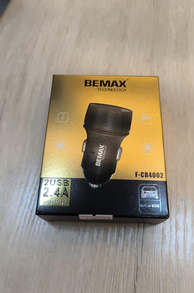 CARGADOR VEHICULO BEMAX F-CR4002