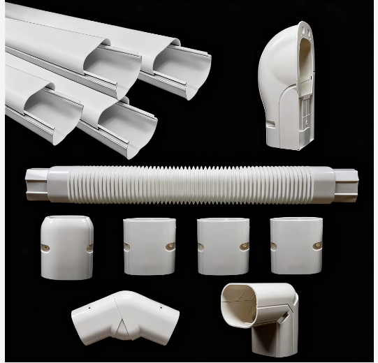 KIT CANALETA PLASTICA P/INSTALACION C/ACCESORIOS 10CM X 7CM X 0.4M AMCOLD