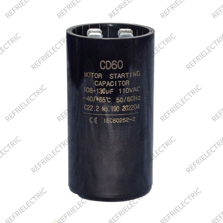 CAPACITOR DE ARRANQUE 108-130 MFD 120V